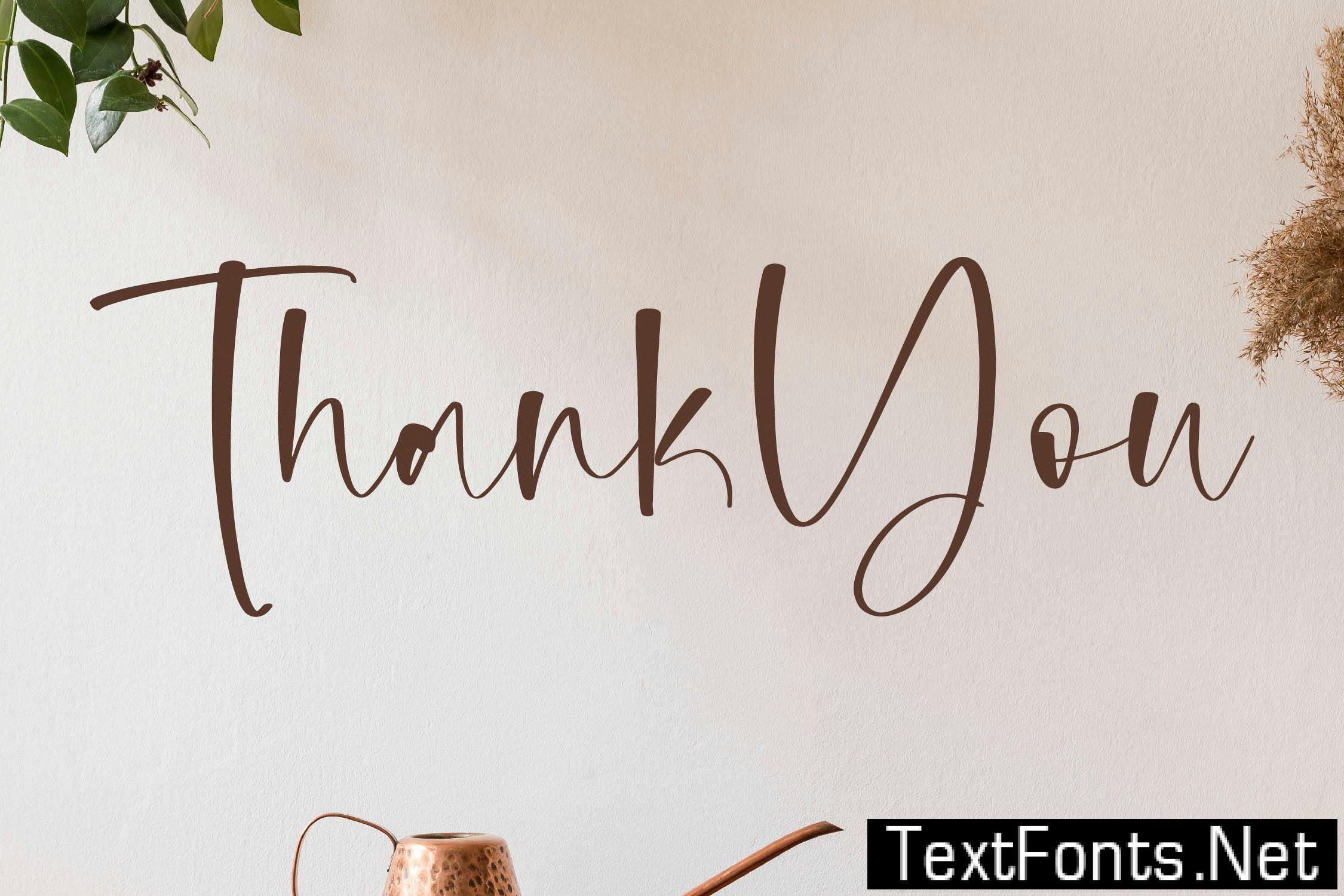 Megchaty Modern Handwritten Font YZBABB3