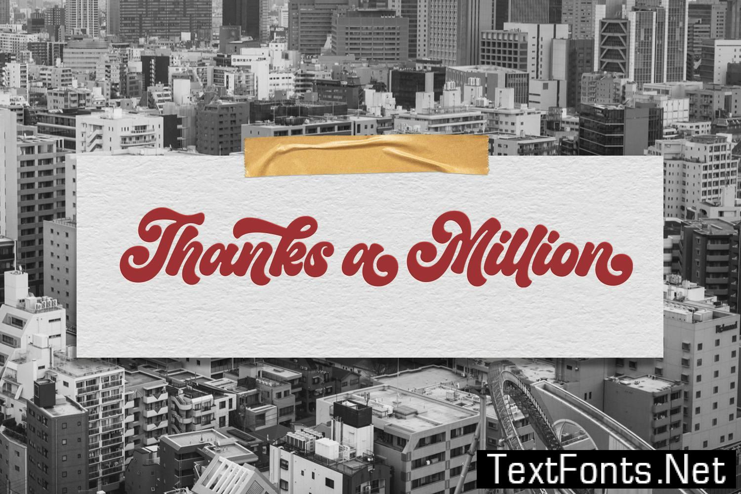 Midstar - Vintage Retro Font 332DWNS