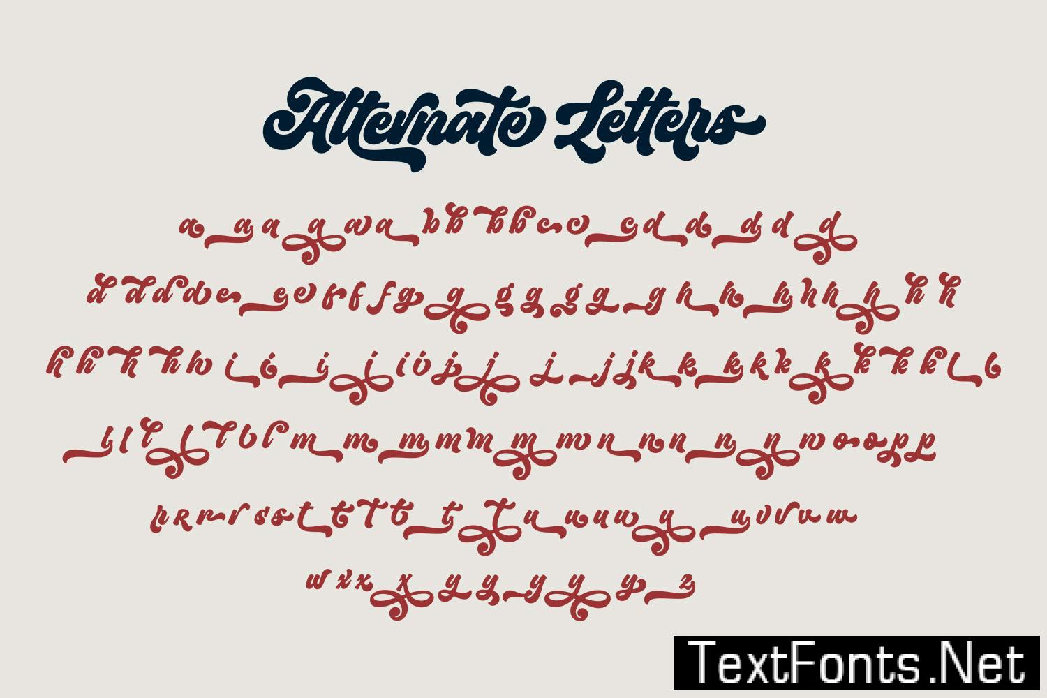 Midstar - Vintage Retro Font 332DWNS