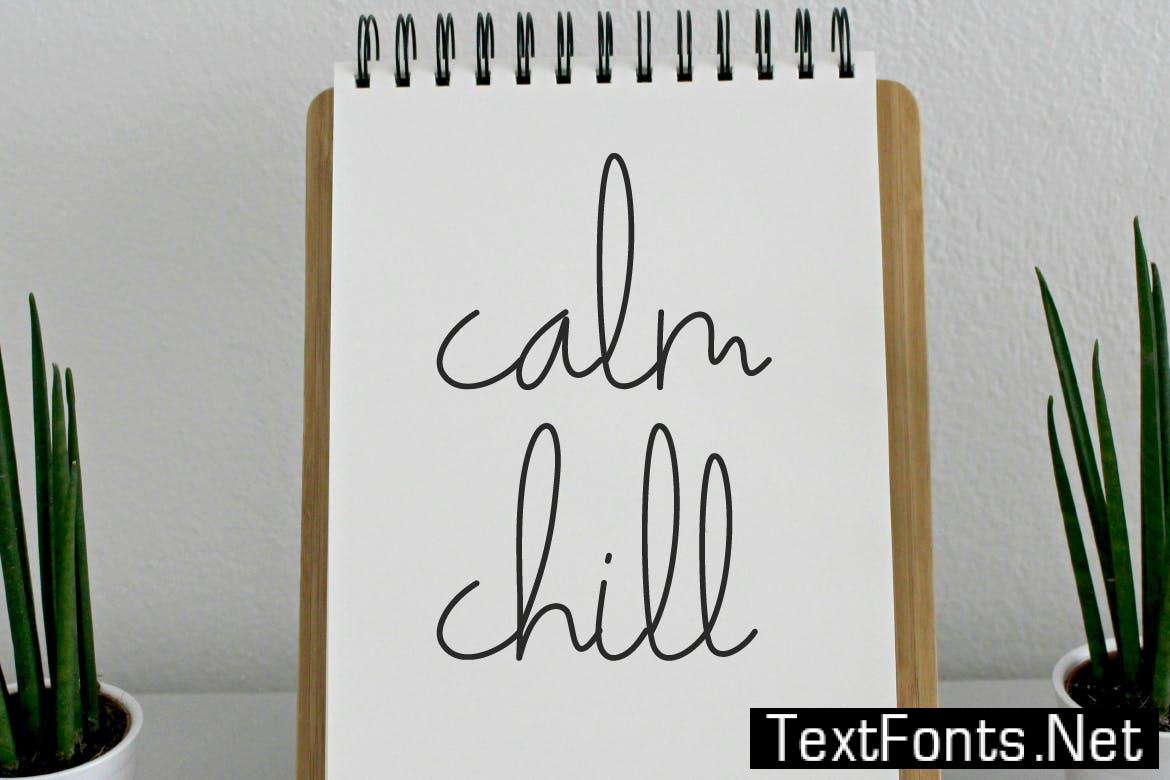 Millia Sita Signature Script Font XLJRH4N