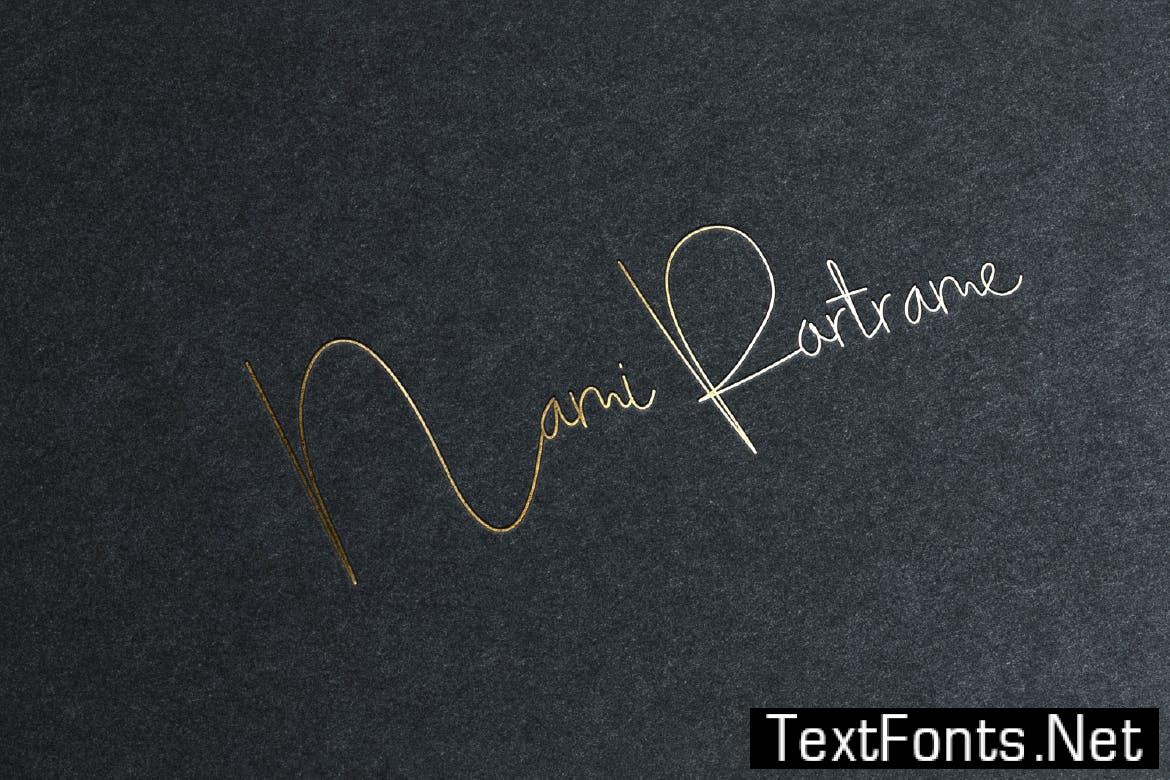 Millia Sita Signature Script Font XLJRH4N