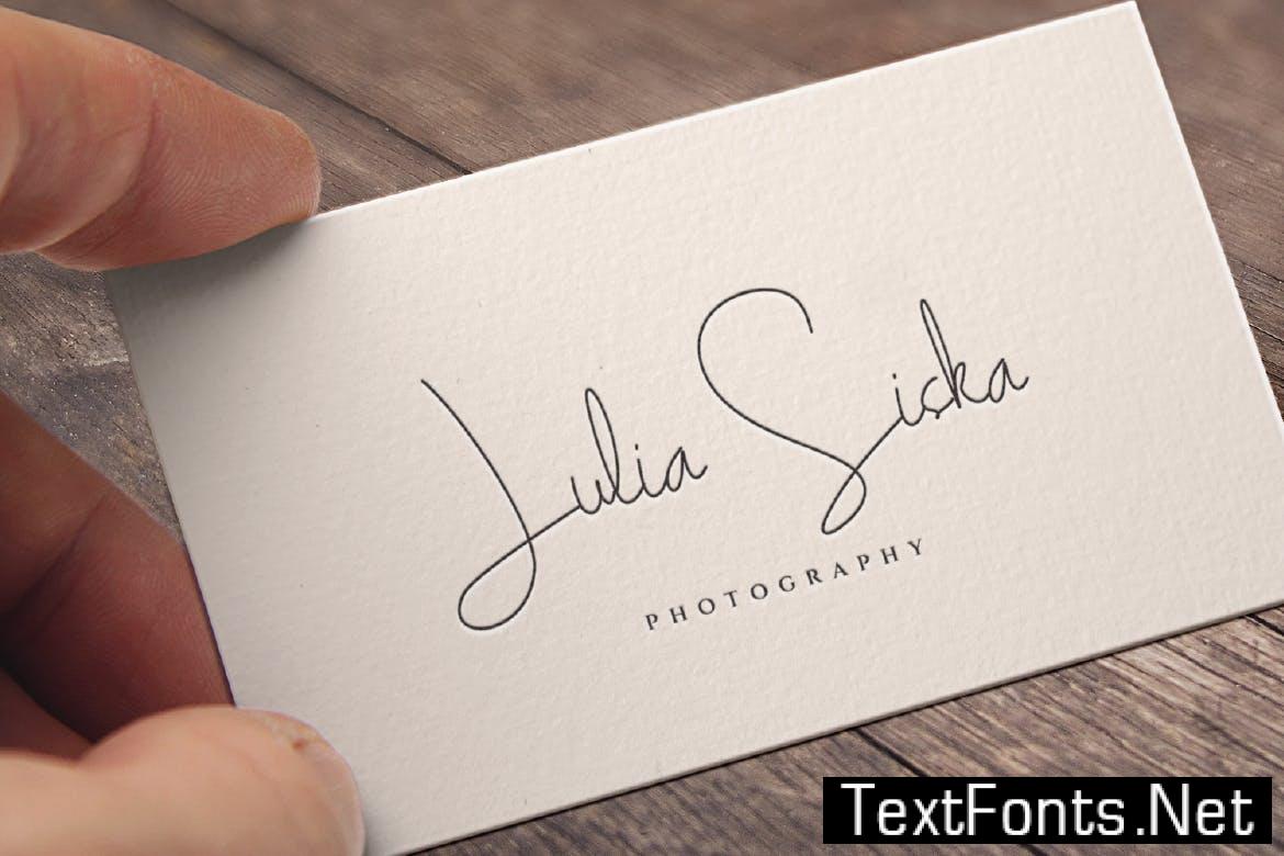Millia Sita Signature Script Font XLJRH4N