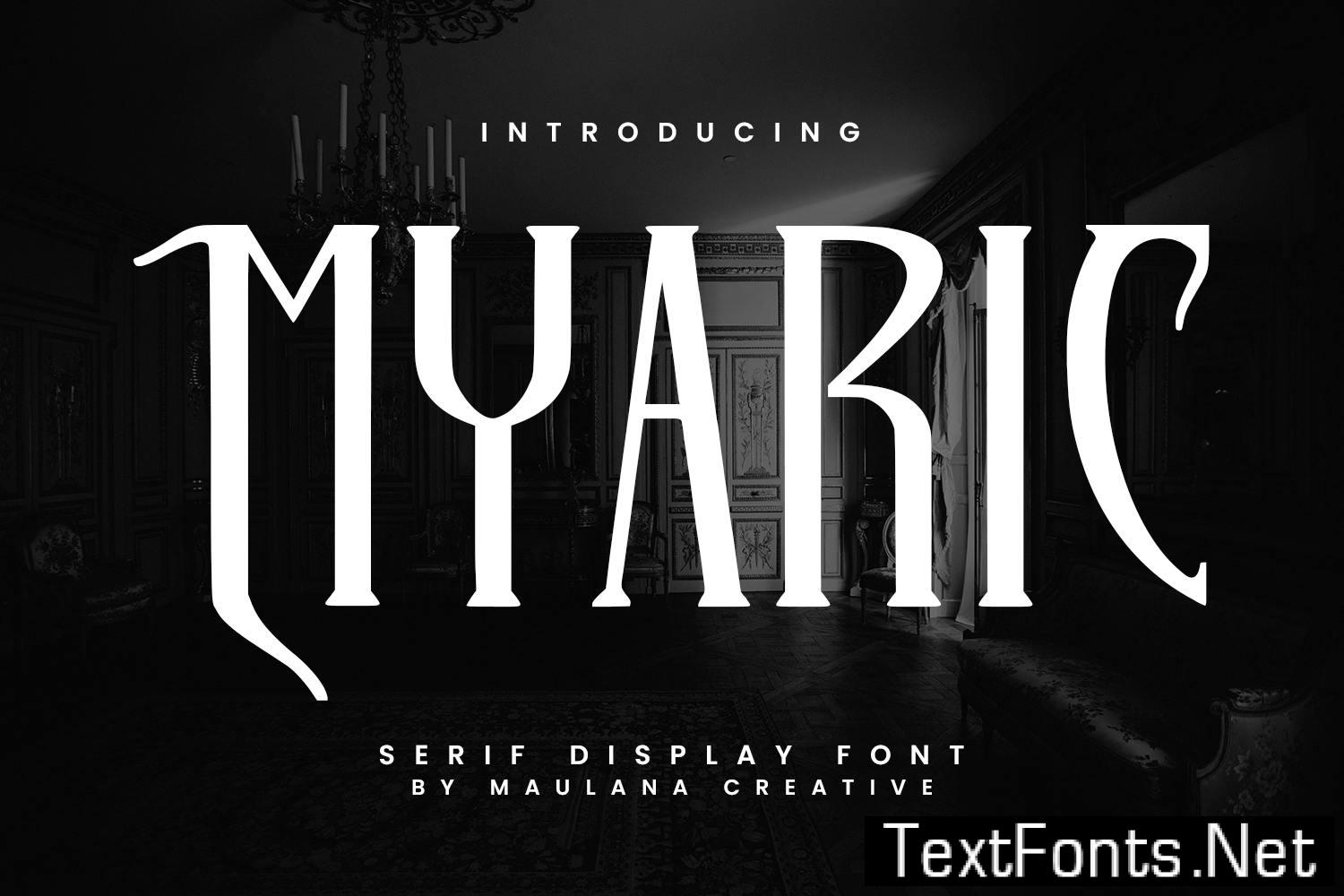 Myaric Serif Display Font 22LHUS9