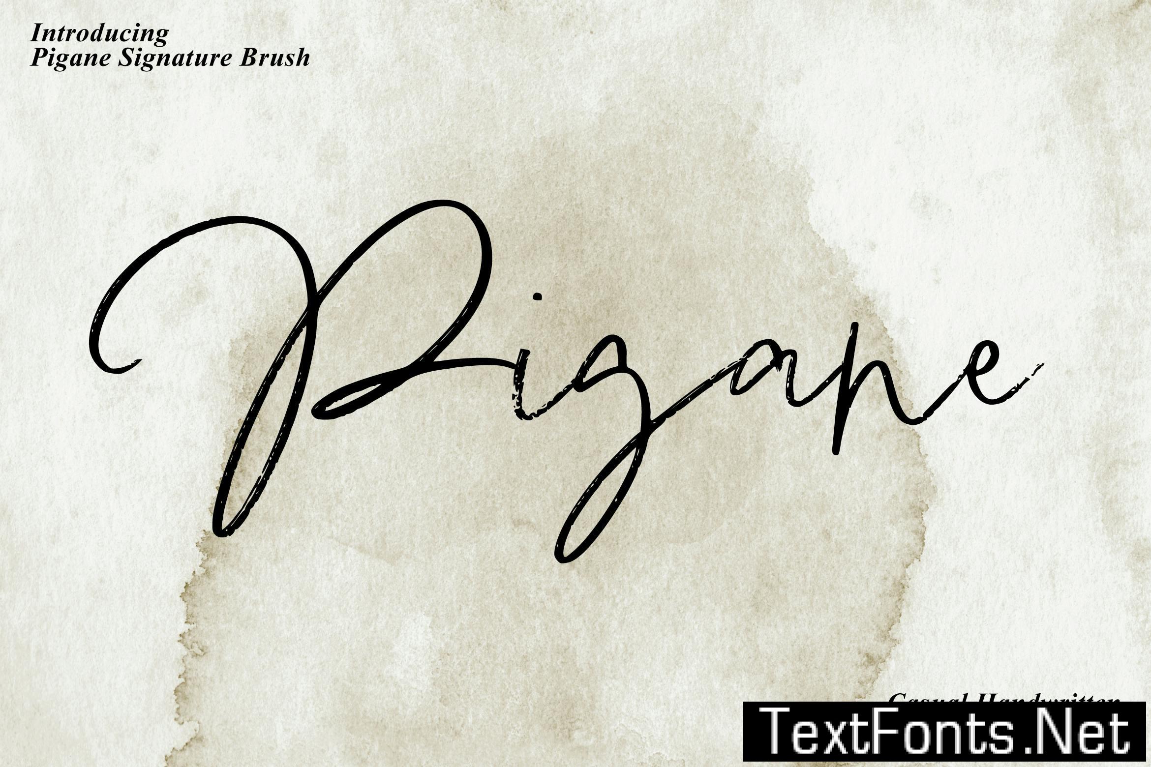 Pigane - Casual Handwritten 65QUY82
