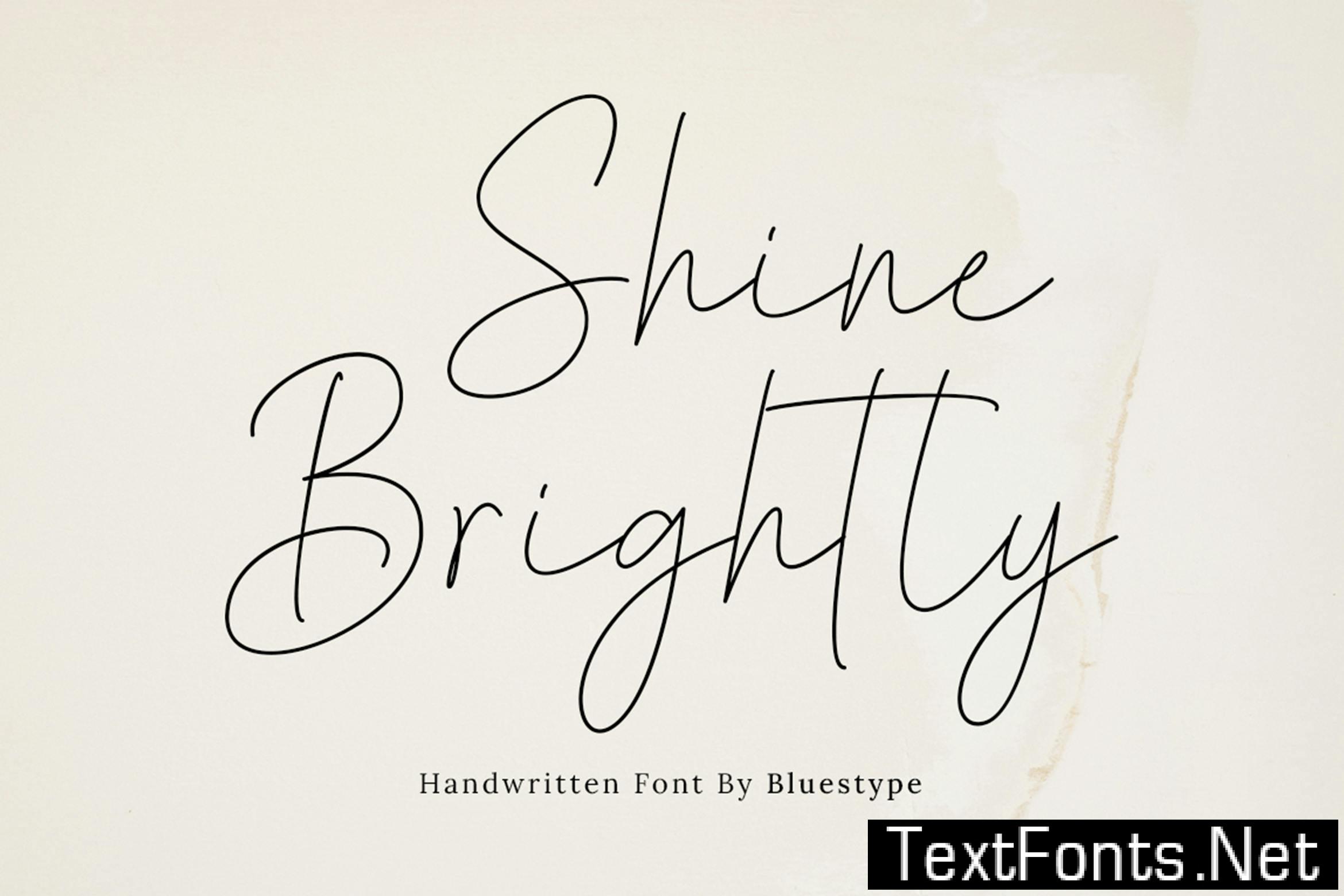 Shine Brightly - Modern Script Fonts FKPXANN