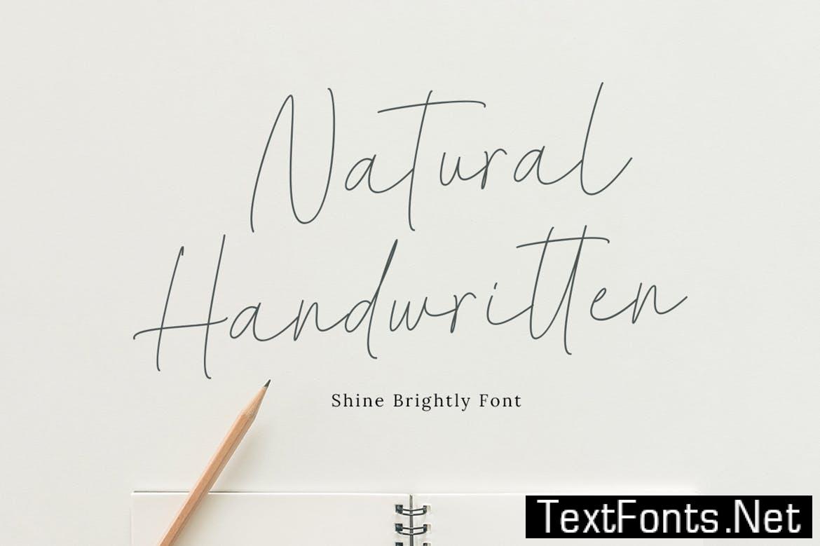 Shine Brightly - Modern Script Fonts FKPXANN