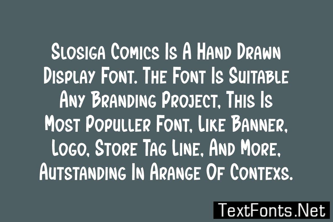 Slosiga Comics - Kids & Playful Font YTT29KE