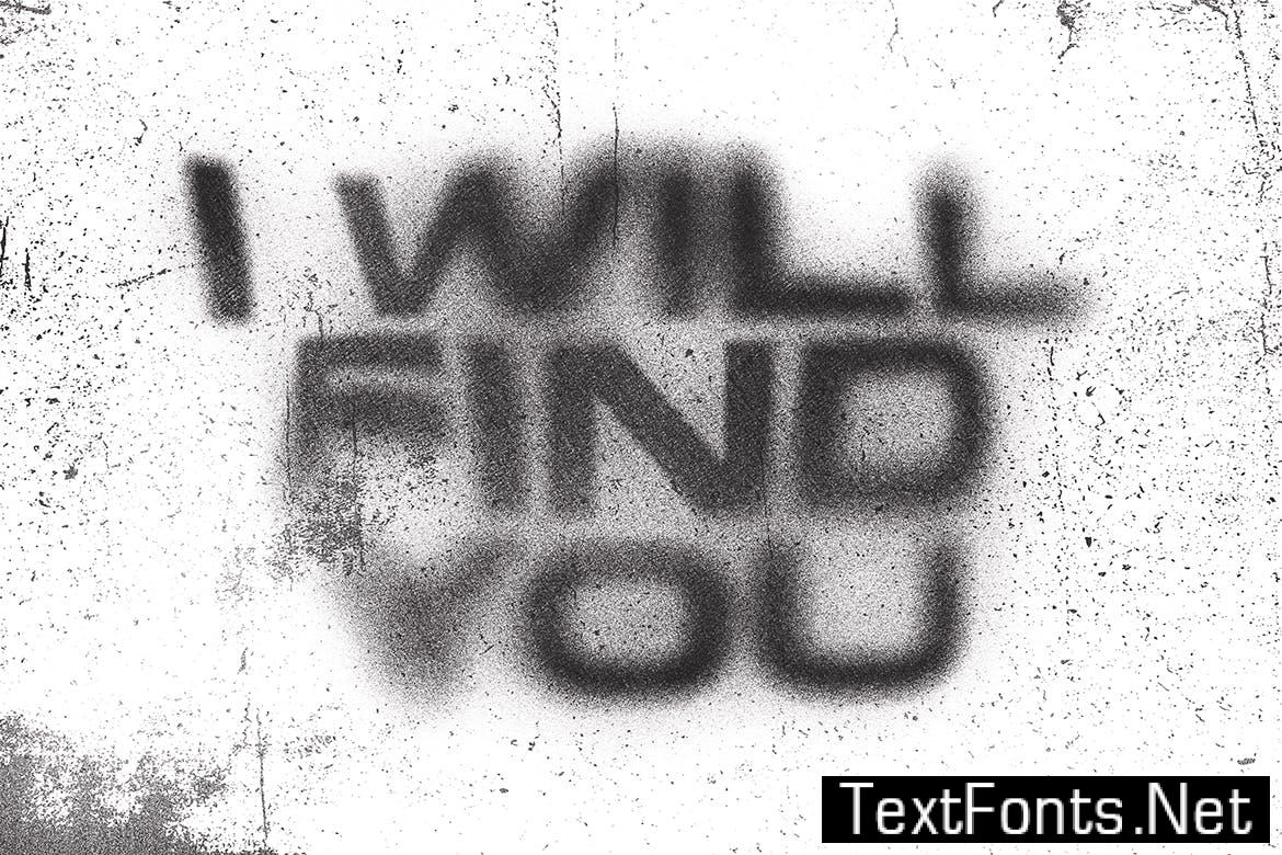 Spray Text Effect L7LNZ5H