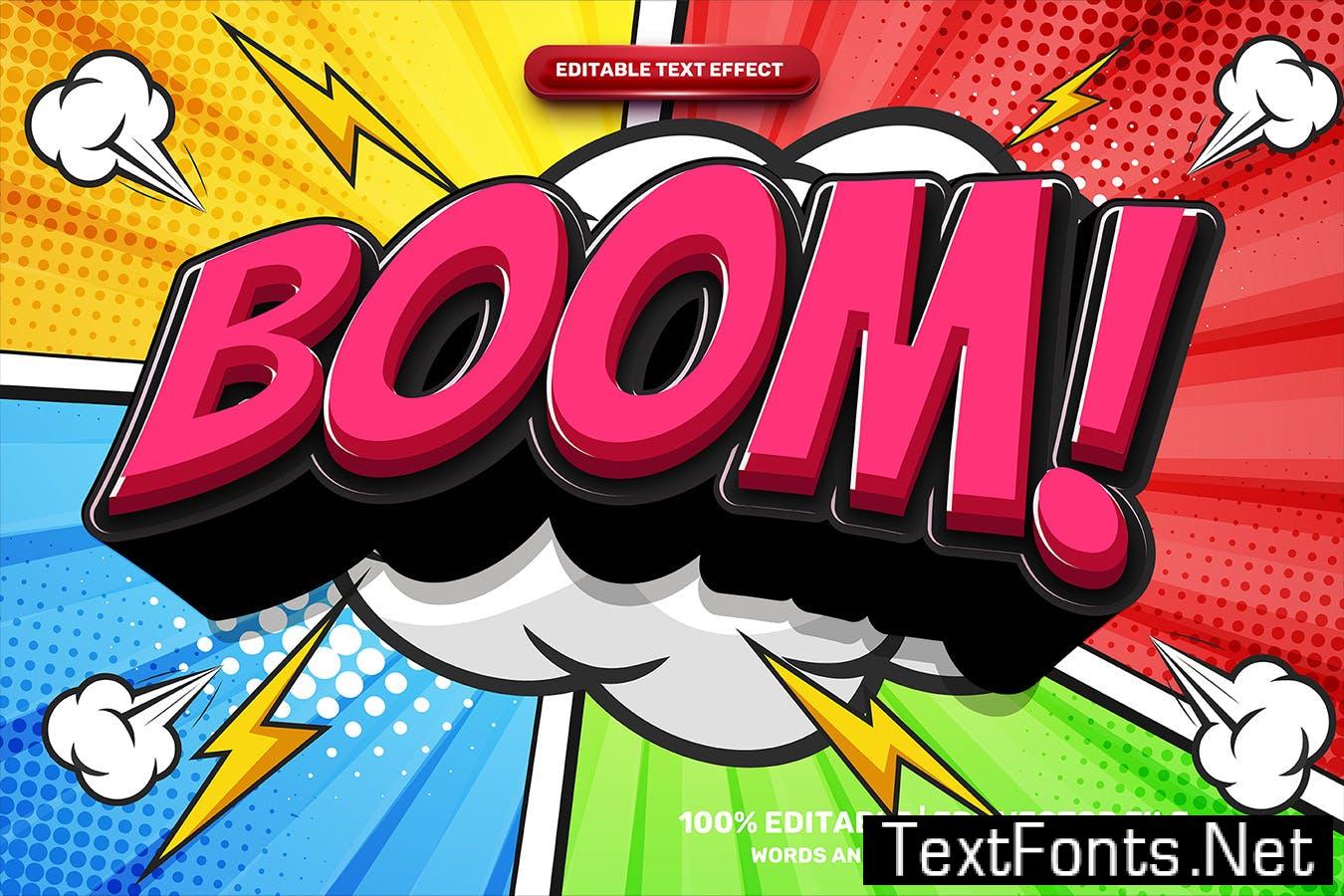 Super Wow Comic Cartoon Text Effect 7HHBCYD