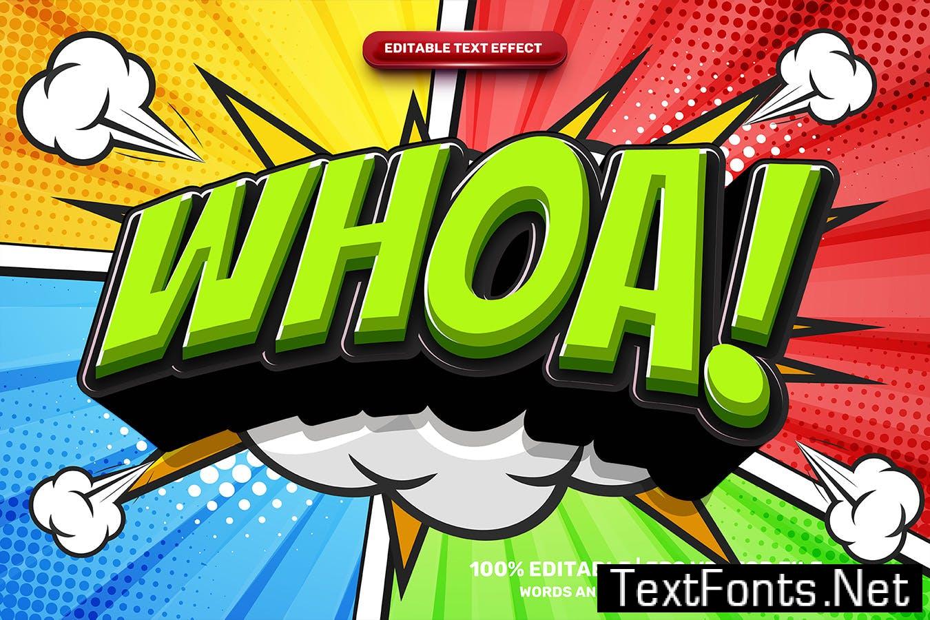 Super Wow Comic Cartoon Text Effect 7HHBCYD