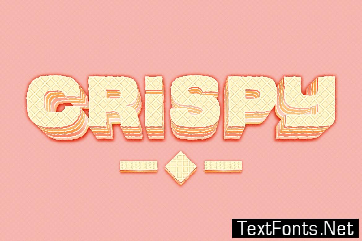 Wafer Cake Text Effect EJPRKGR
