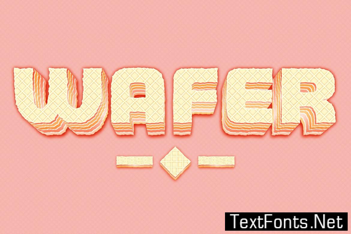 Wafer Cake Text Effect EJPRKGR