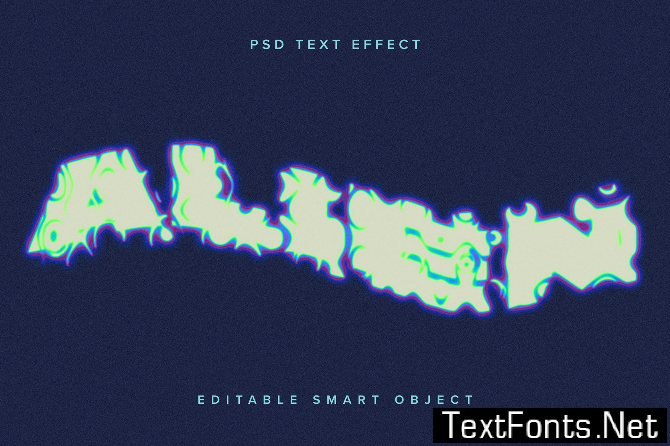 Warped and Distorted PSD Text Effect GDWWXCD