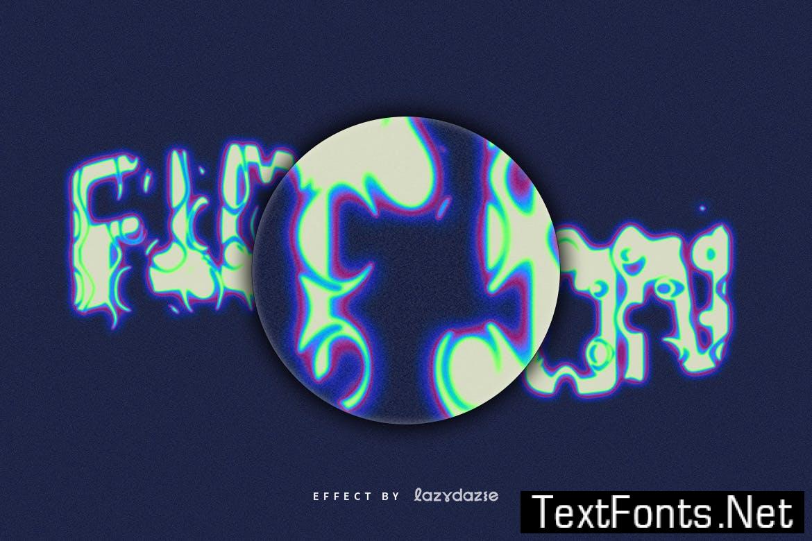 Warped and Distorted PSD Text Effect GDWWXCD