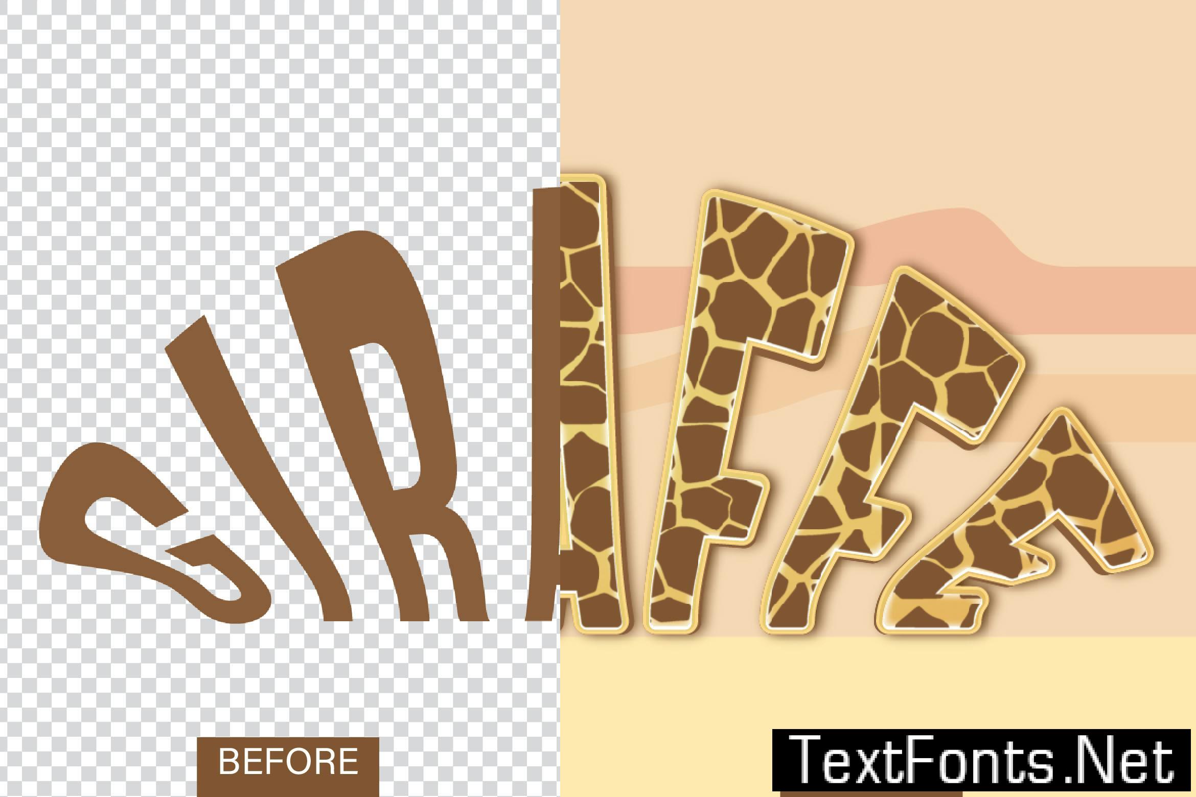Giraffe Text Effect AWUE8UA