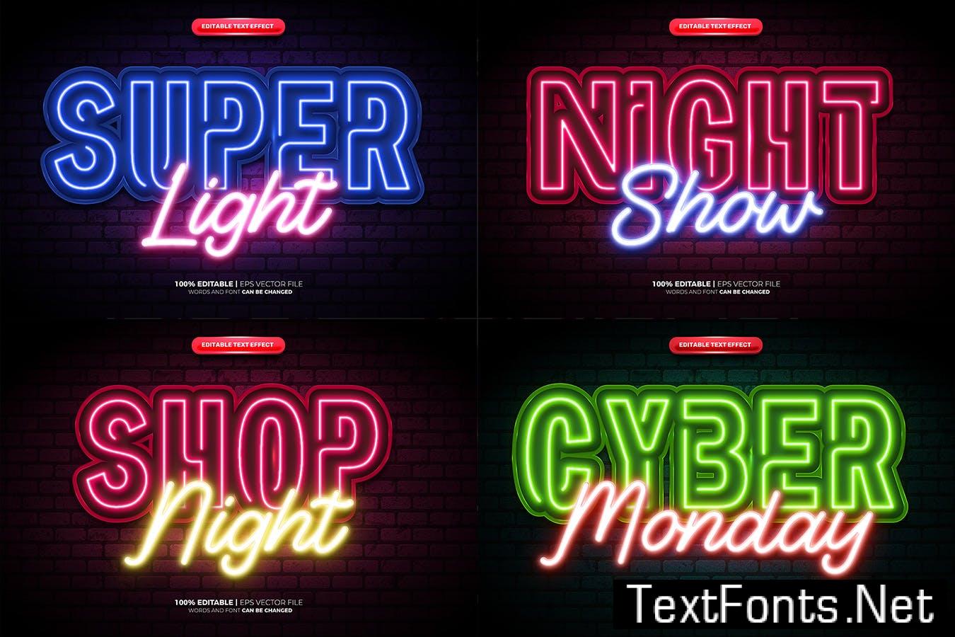 Neon Glow Text Effect JAPHEWF