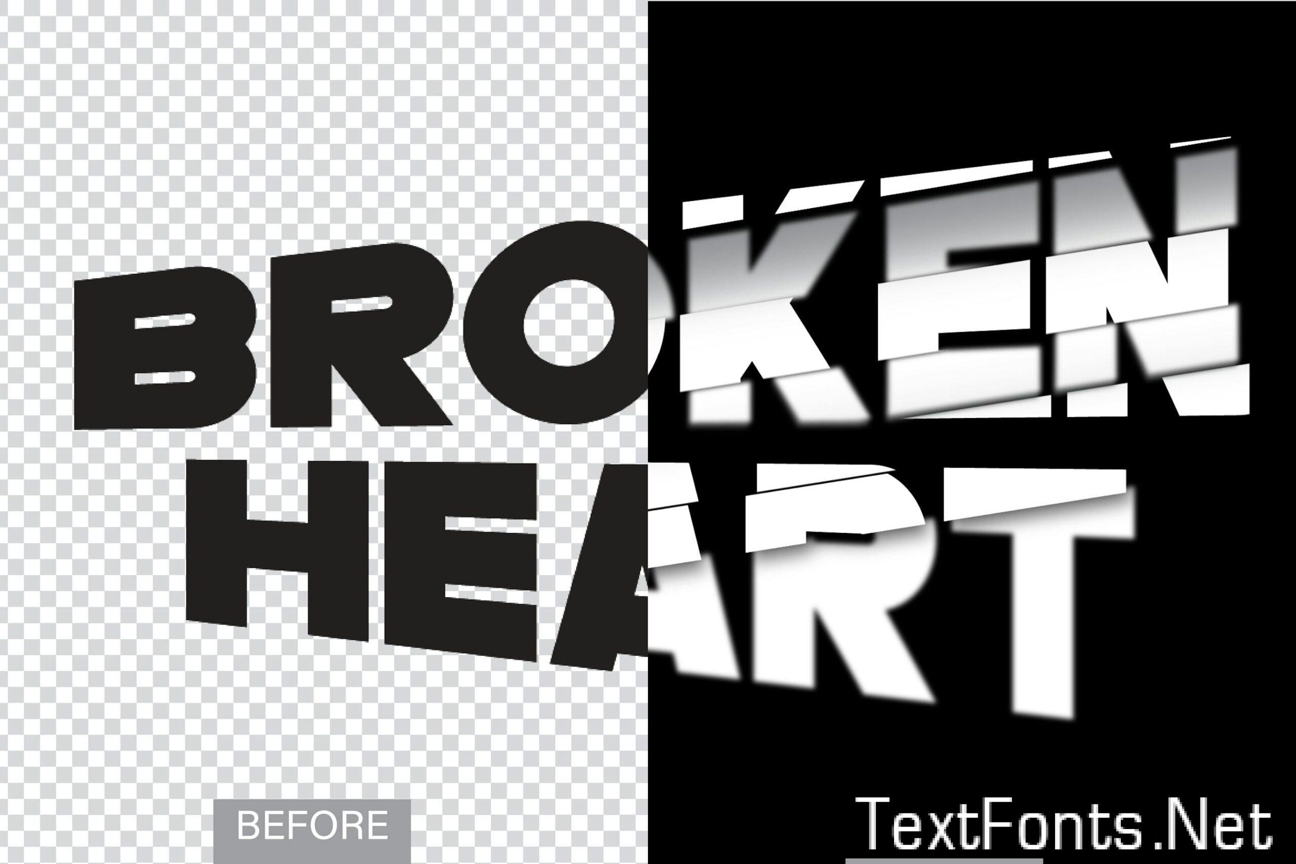 Broken Heart Text Effect 5JDHLCQ