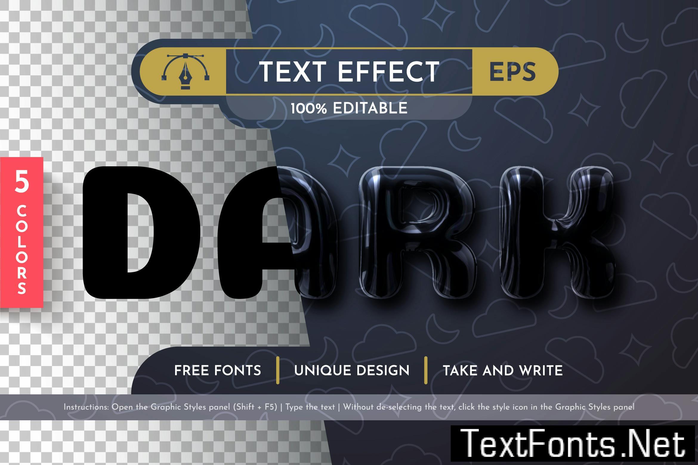5 Plastic Editable Text Effects, Graphic Styles FLJAJD3