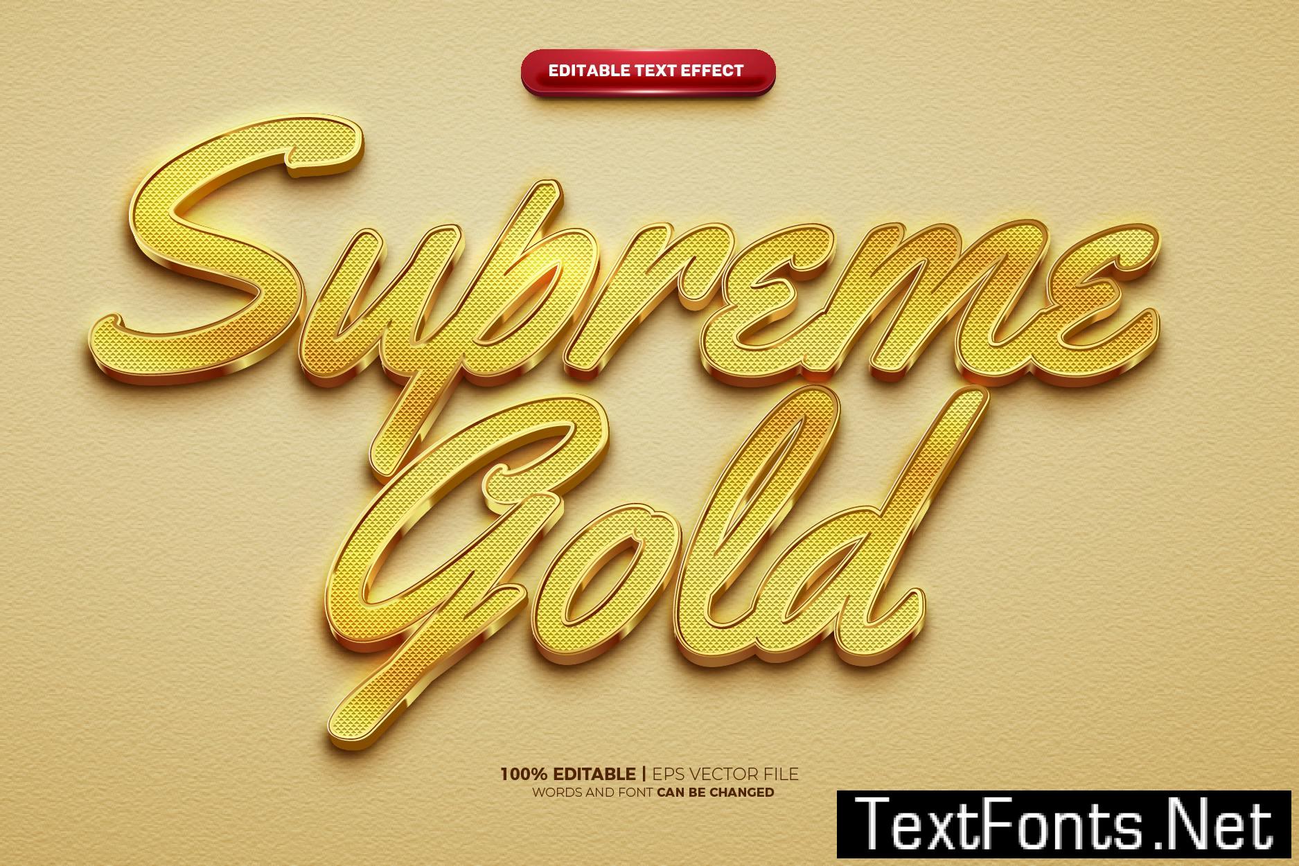 Luxury Supreme Gold Text Effect 9RVKANT