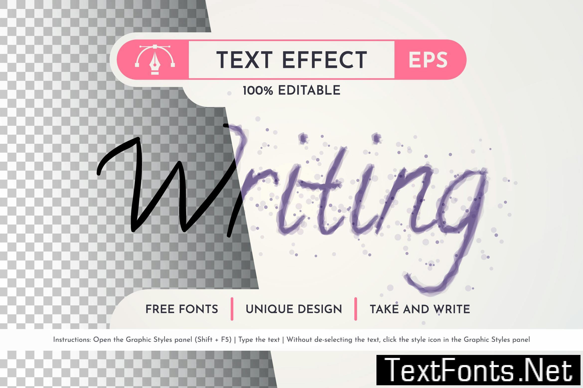 Writing Text Effect, Graphic Style Y5QPLJP