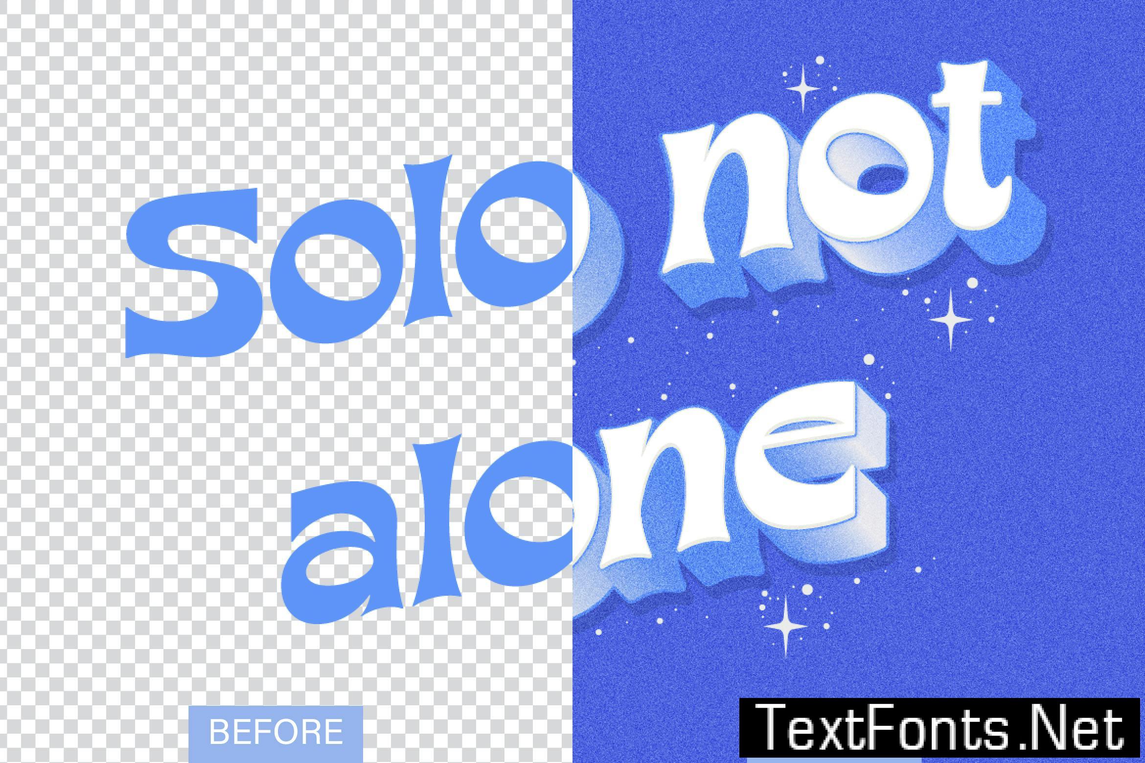 3D Blur Text Effect K3N4EEE