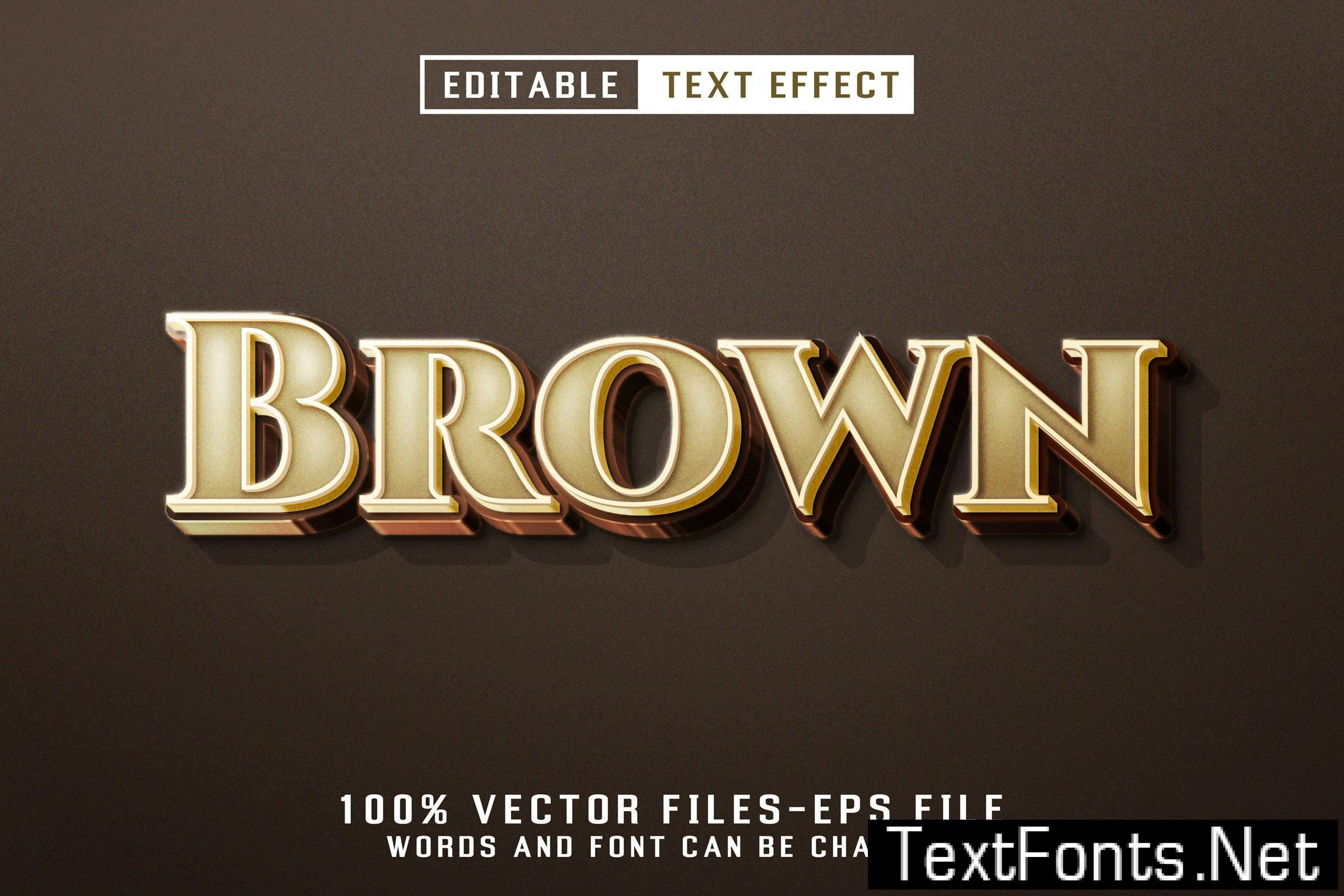Brown Editable Text Effect CVUQSF7