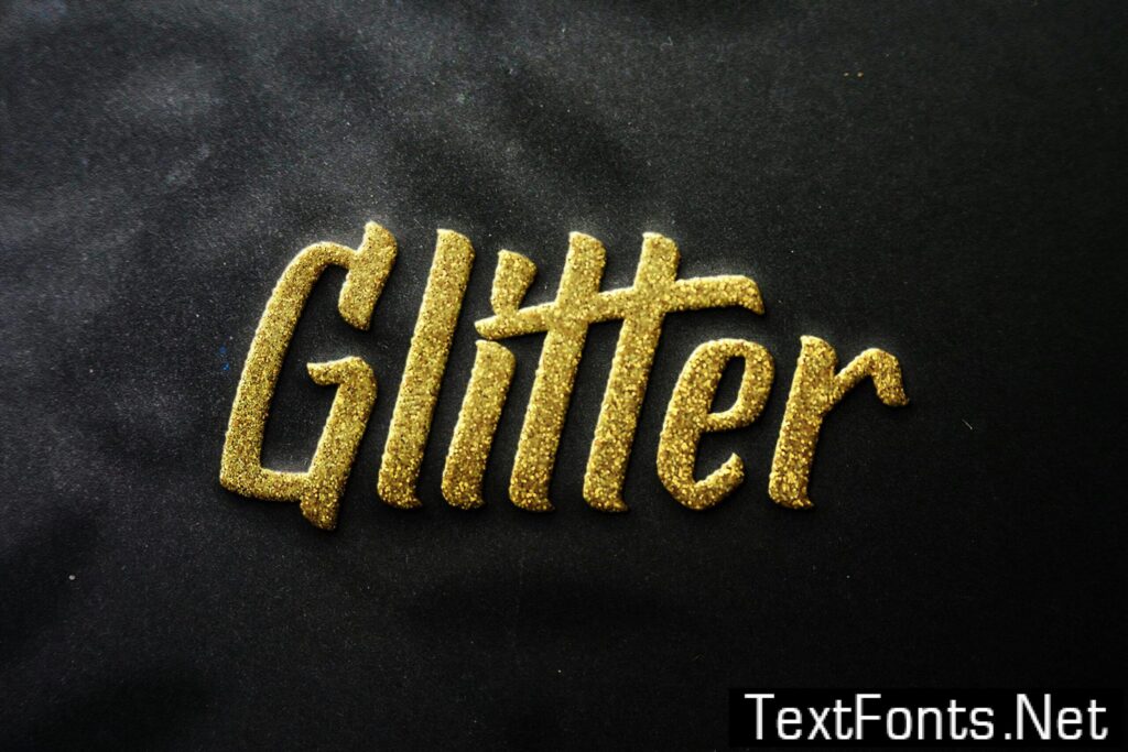 Gold Giltter Text Effect and Logo Mockup BMFZSLY