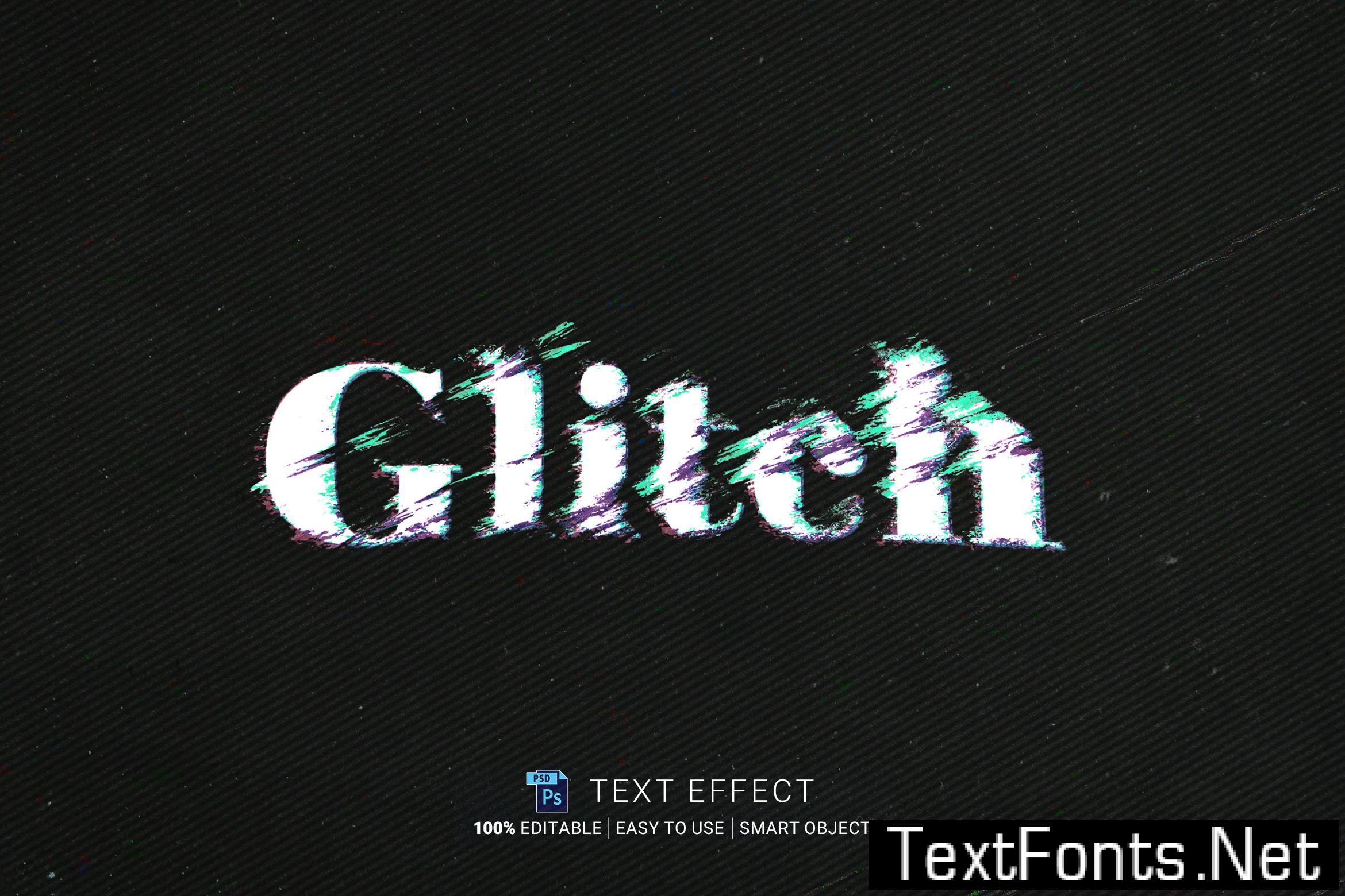 Glitch Editable Text Effect KNEHM9V