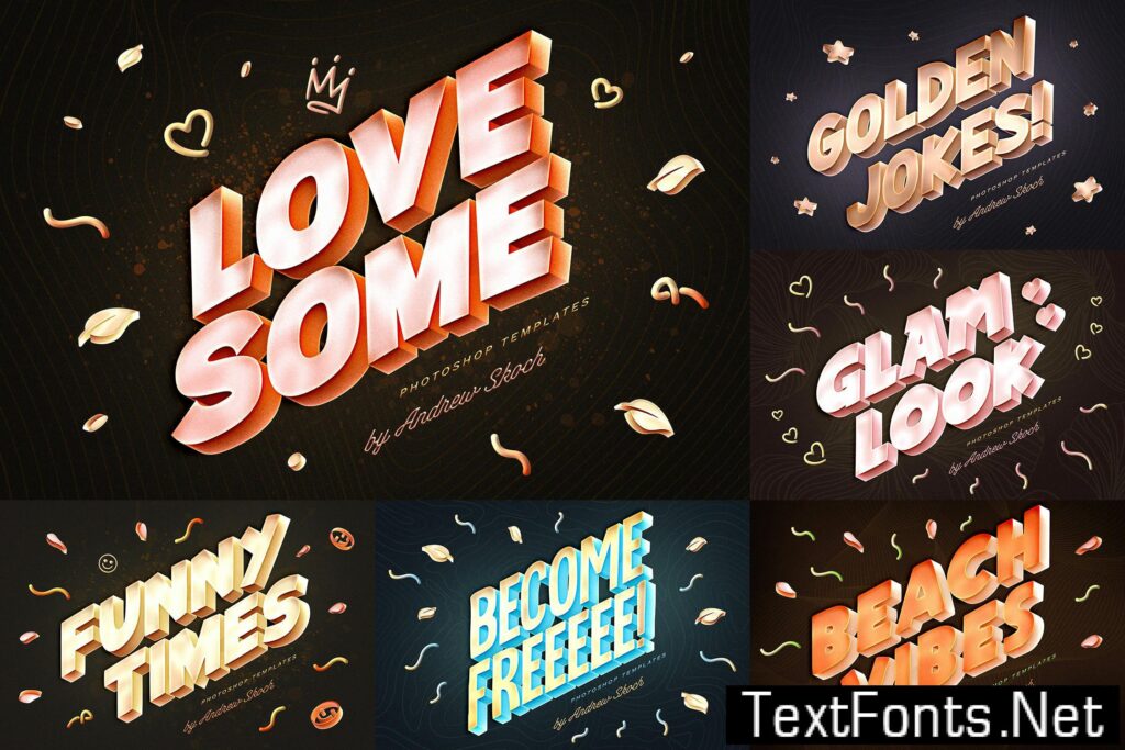 3D Text Effects XZMARY9