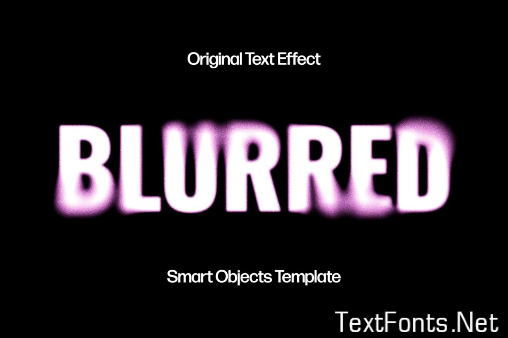 Grainy Blurred Text Effect A4Z8UW7