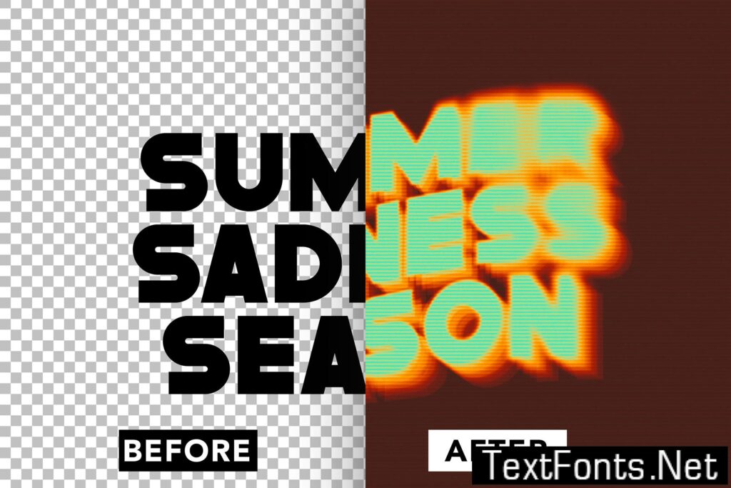 Layer Blur Text Effect QMHVE4N
