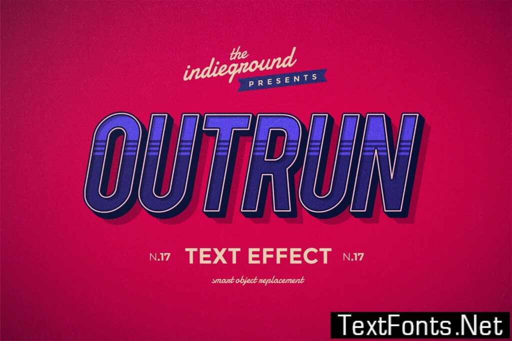 Retro Vintage Text Effect N.17 2UKRGJ4