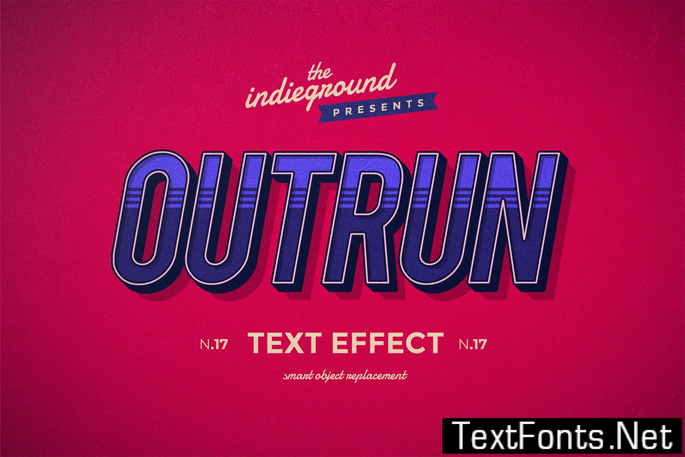 Retro Vintage Text Effect N.17 2UKRGJ4