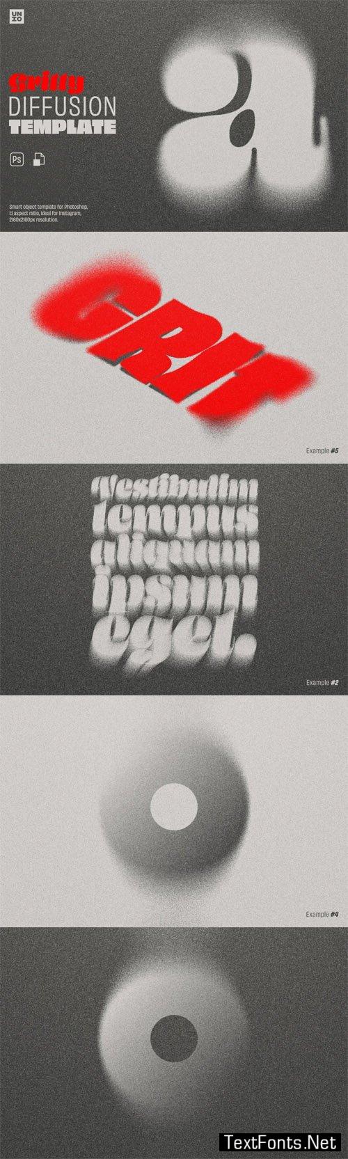Gritty Diffusion Style Effect for Photoshop