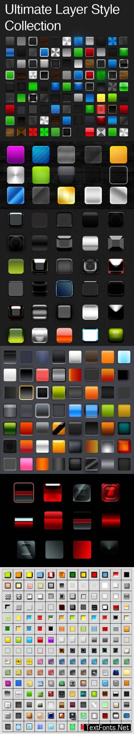 300+ Layer Styles Bundle for Photoshop