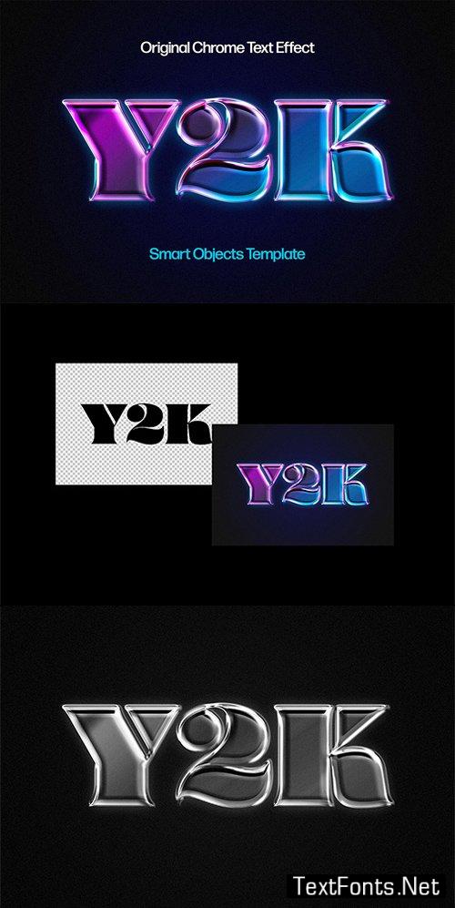90s Chrome – Photoshop Text Effect