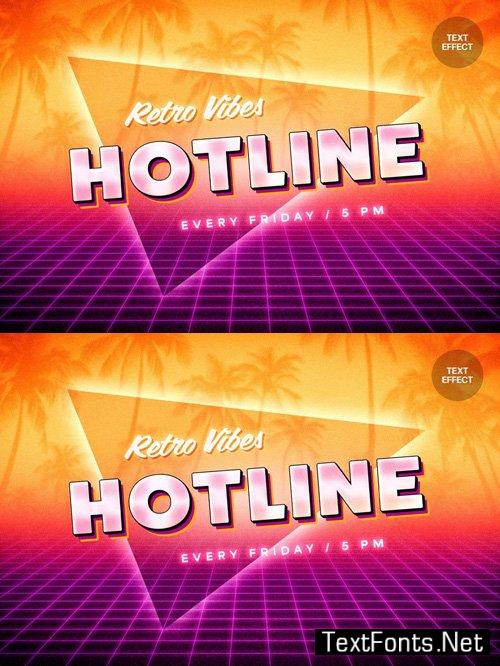 80s Retrowave – Photoshop Text Effect
