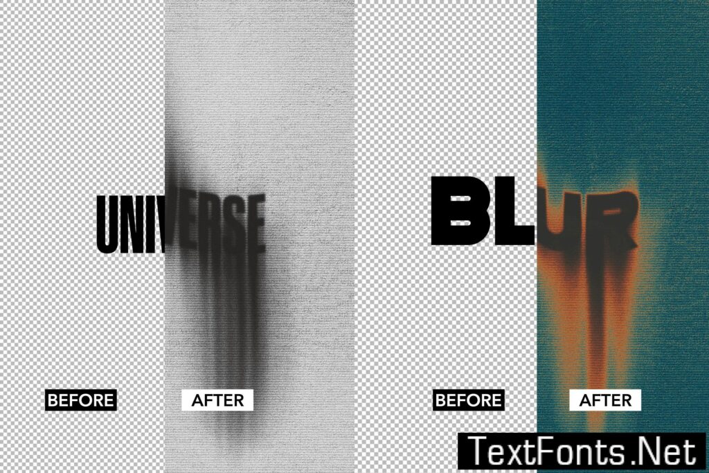 Motion Blur Text Effect KHWJ3S9