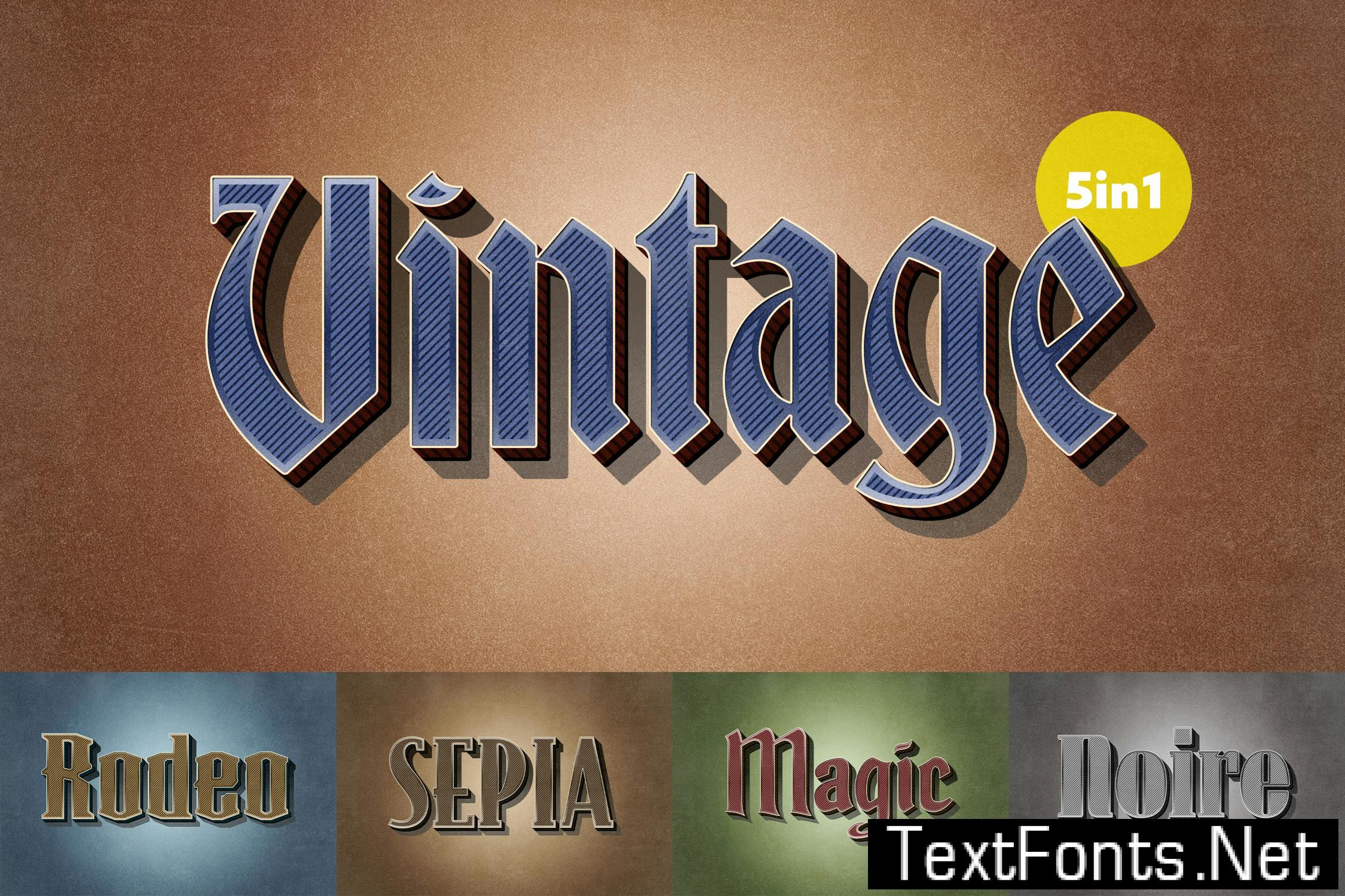 Vintage Ribbed Text Effect NZCL7AR