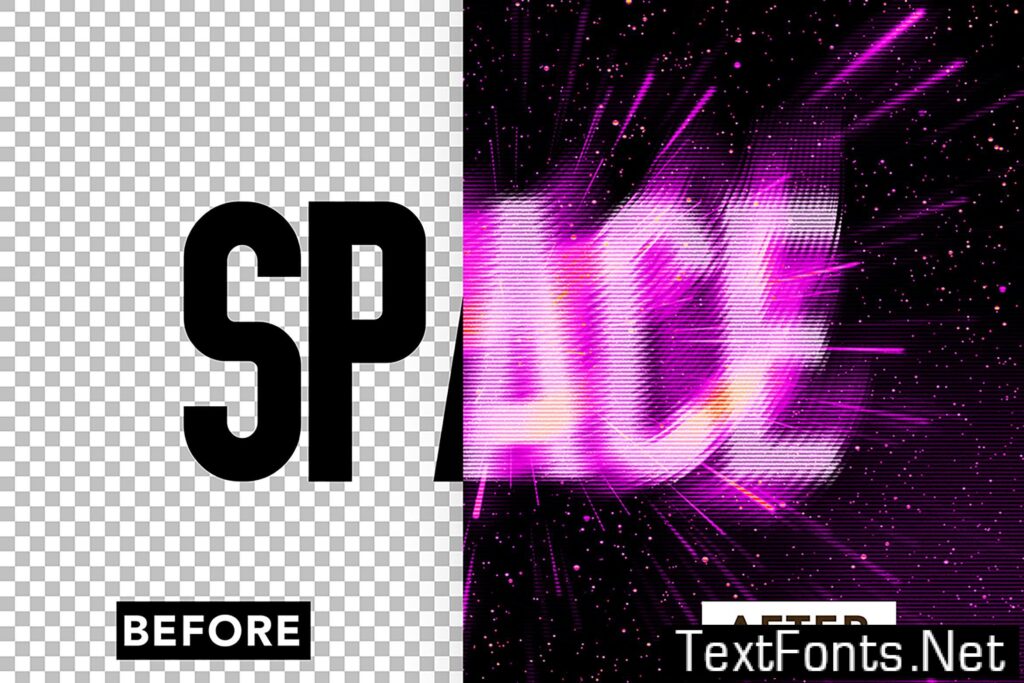 Motion Line Blur Text Effect LFA229V