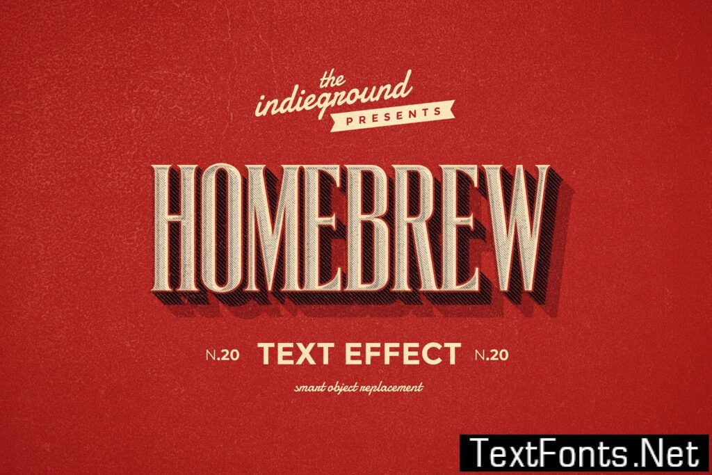 Retro Vintage Text Effect N.20 3JP4KRG