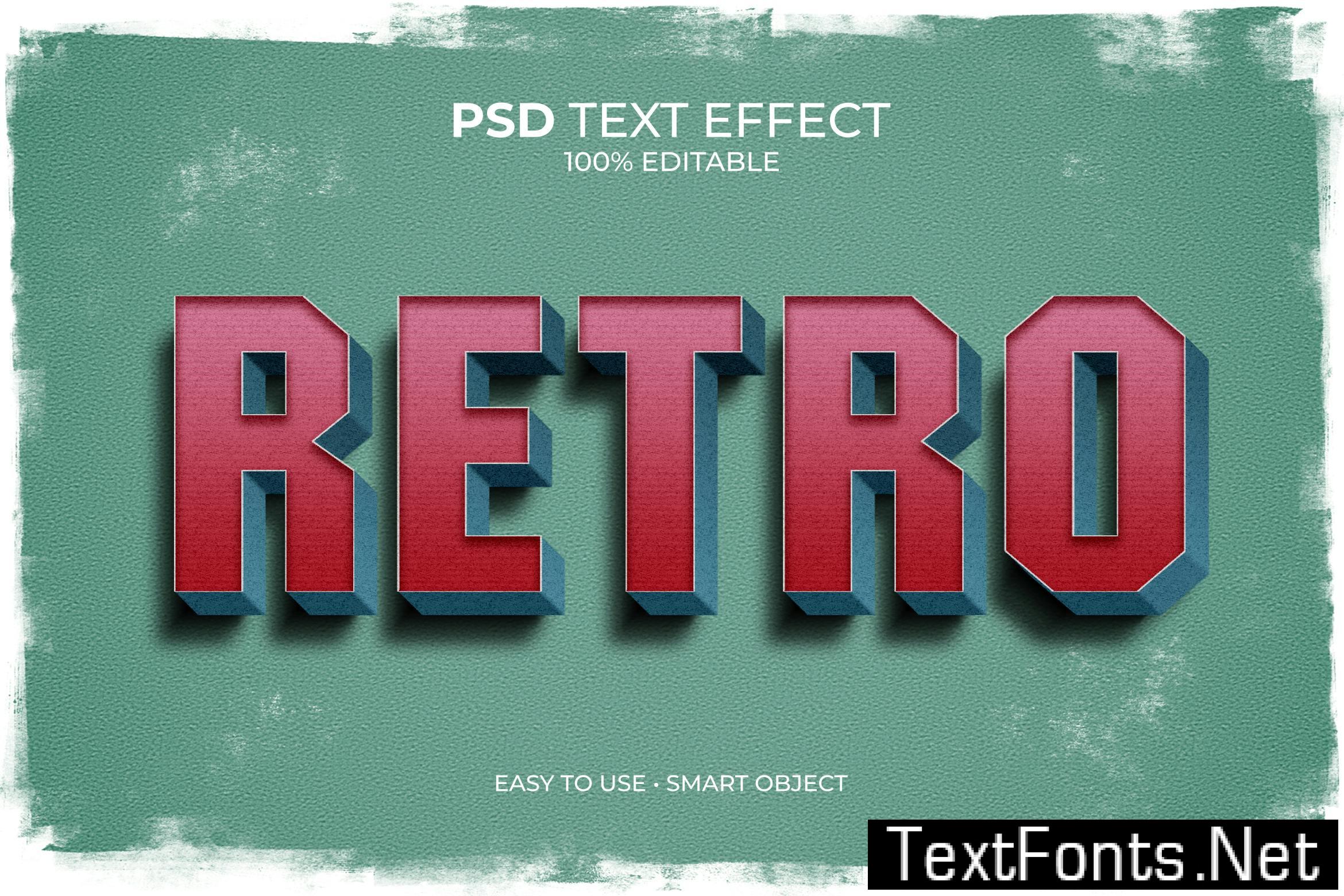 Retro Vintage Text Effect 4TJTL2P