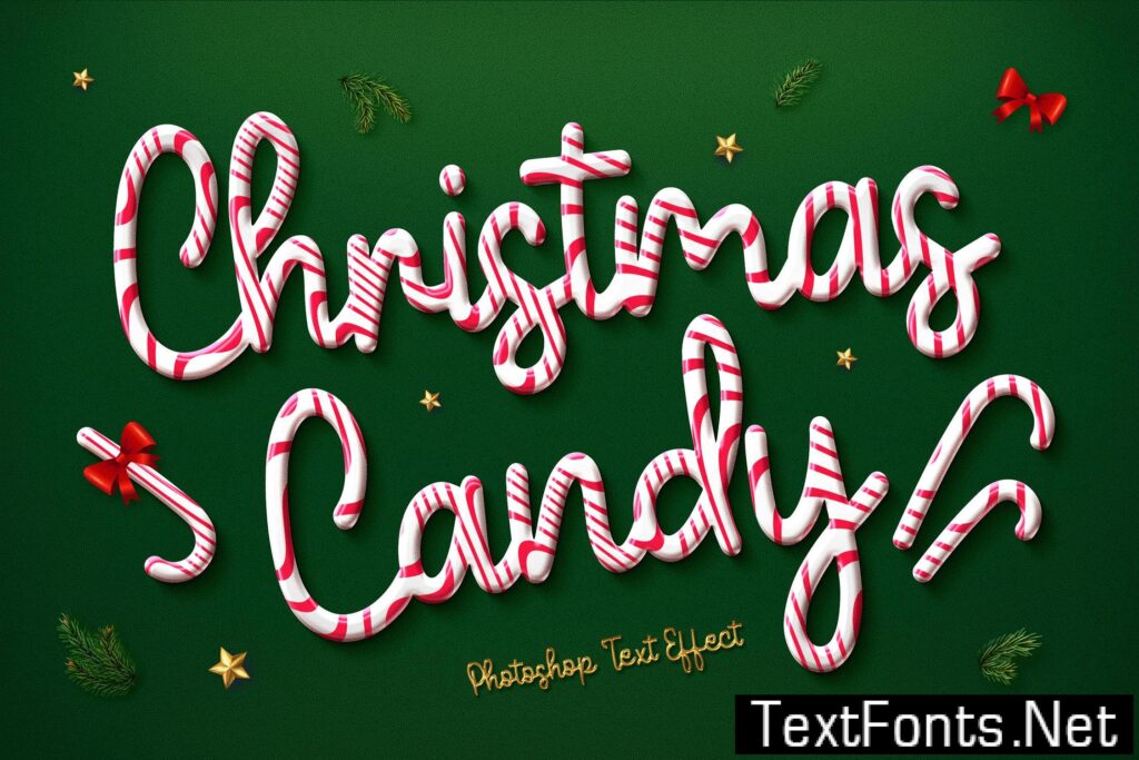 Christmas Candy Text Effect HDJWGKN