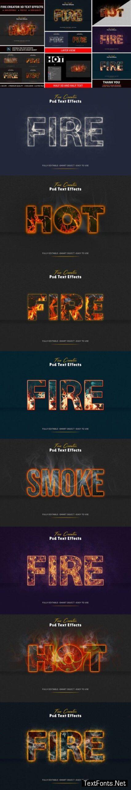 Editable Fire Text Effects