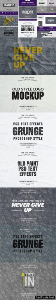 Grunge Text Effect Design