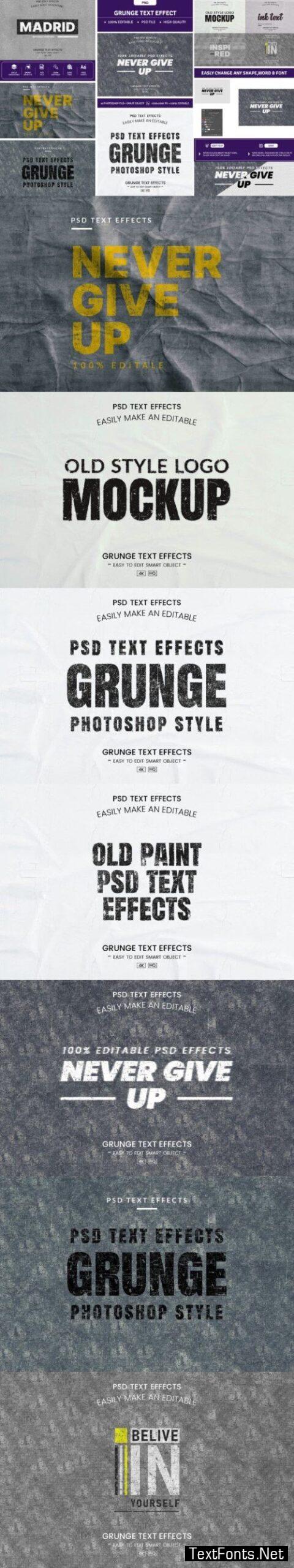 Grunge Text Effect Design