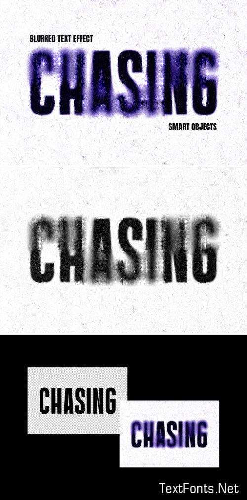 Violet Dust Blurred Halftone Text Effect