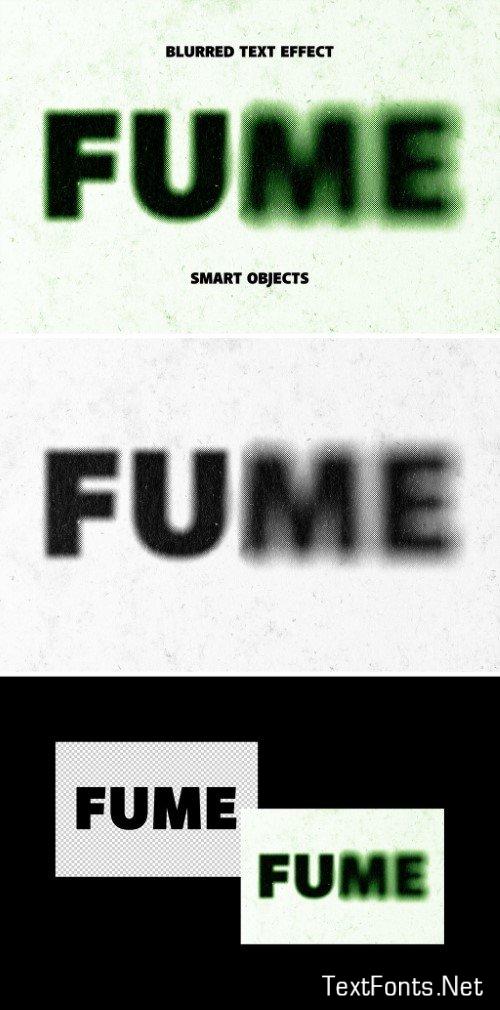 Green Dust Blurred Halftone Text Effect