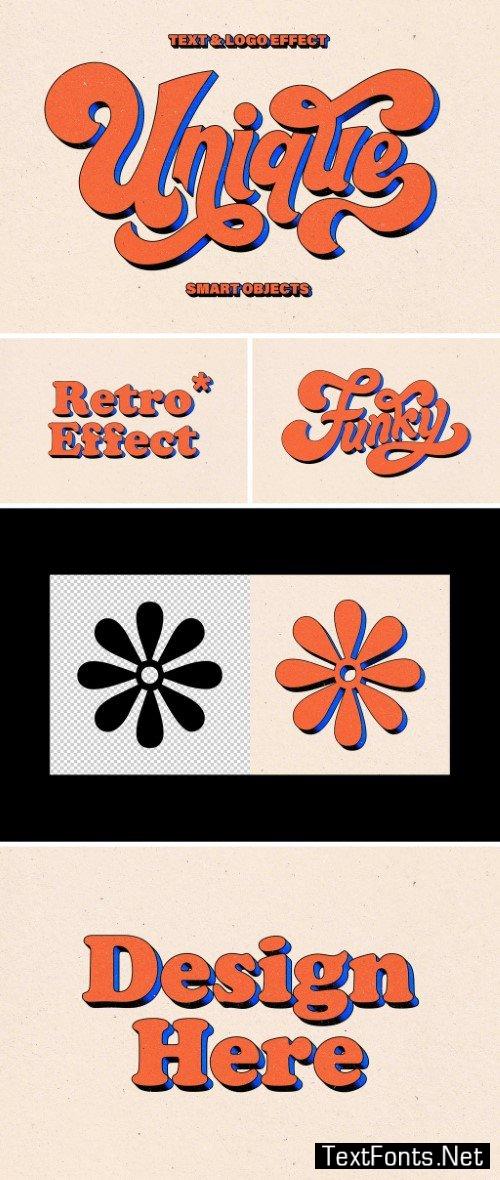 3D Retro Text And Logo Effect