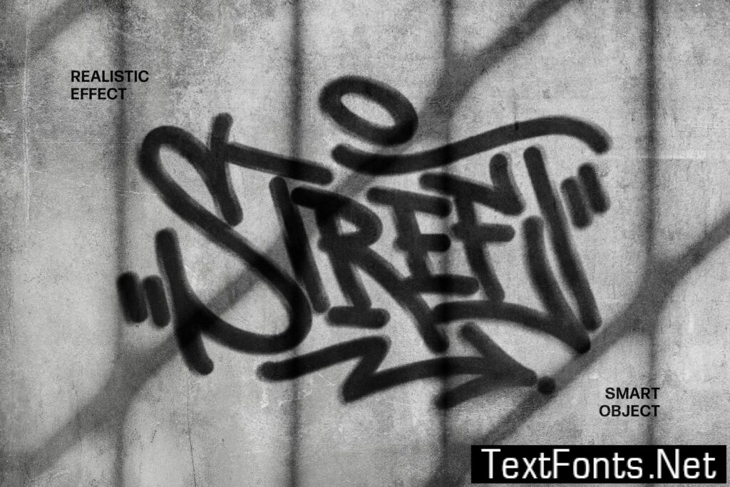 Messy Graffiti Text & Logo Effect EELU47W